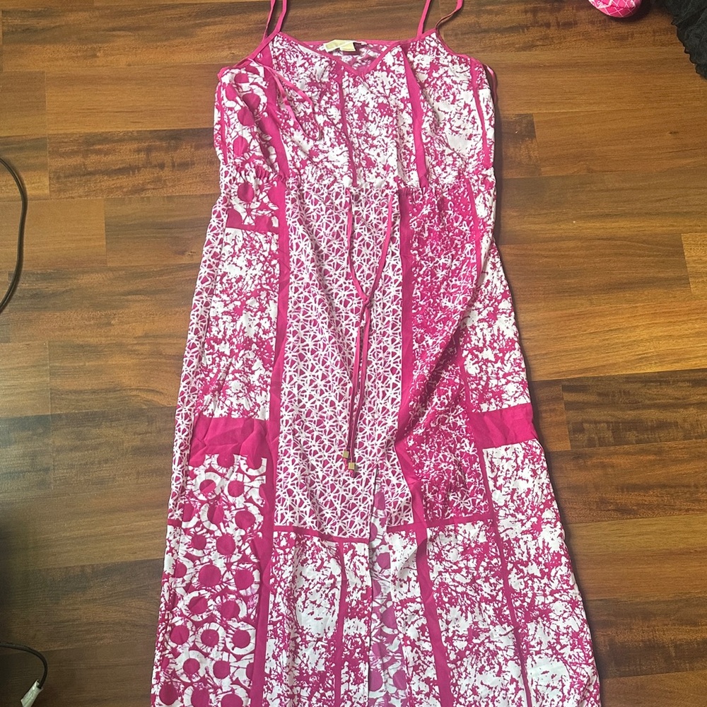 Michael Kors Pink and White Floral Dress